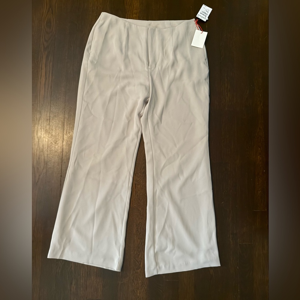 Tan Wide Leg Pants with Versatile Style